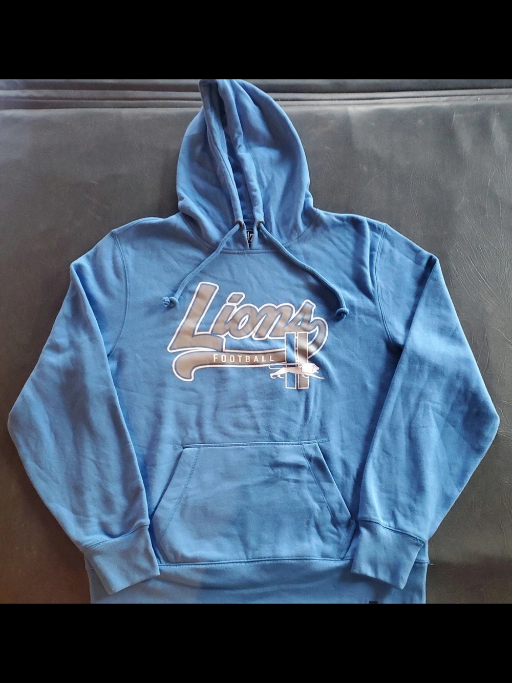 Detroit Lions '47 Brand Hoodie Sweatshirt Mens Size XL Honolulu Blue NWT